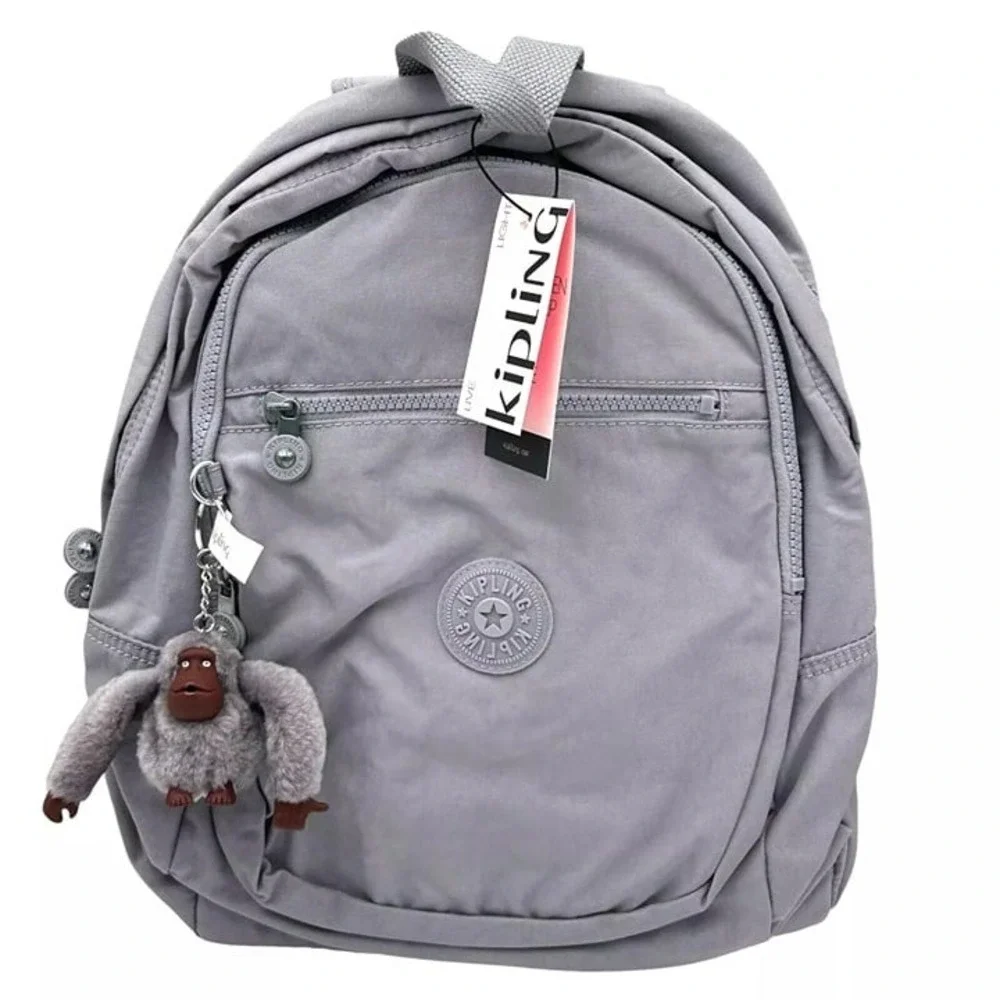 KIPLING Women's Challenger School Backpack Dove Grey‎ Size 14x10x5